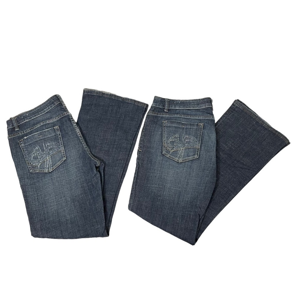 C7P Chip & Pepper Womens Jeans Size 35 Bootcut Low rise Lot Of  2 Western